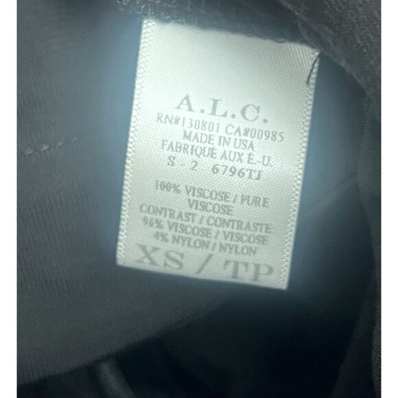 Vintage A.L.C. Black Sleeveless Cutout Maxi Dress Minimalist  XS Beach Coastal - Picture 7 of 7